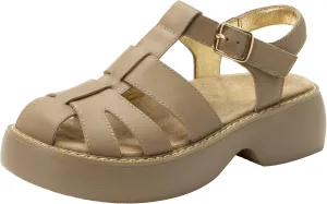 Alegria Women Ingrid Leather Platform Fisherman Sandal