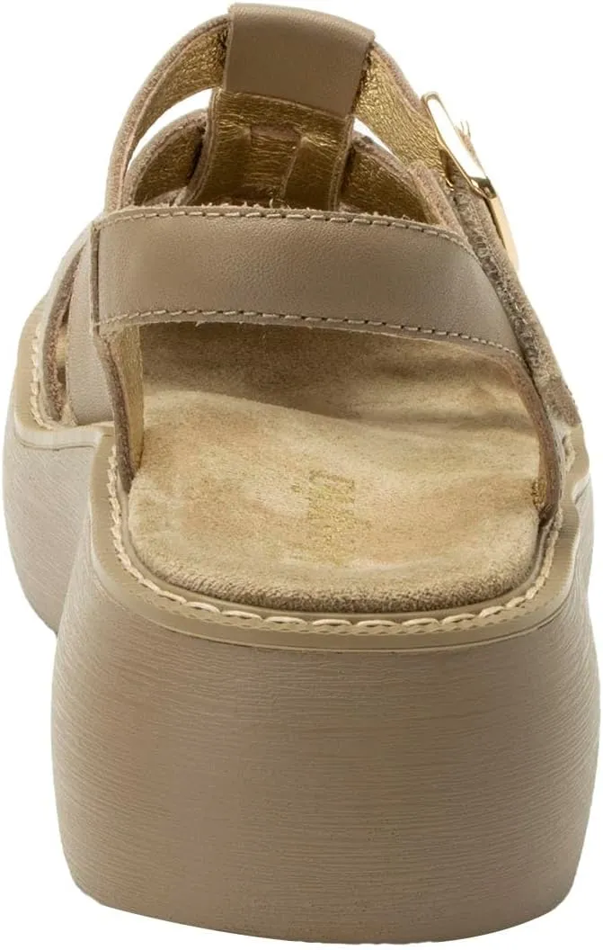 Alegria Women Ingrid Leather Platform Fisherman Sandal