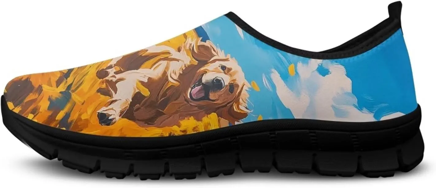 Animals Sneaker for Women Casual Low Top Lightweight Loafer Slip On Breathable Walking Sneaker for Women US 5.5-11.5