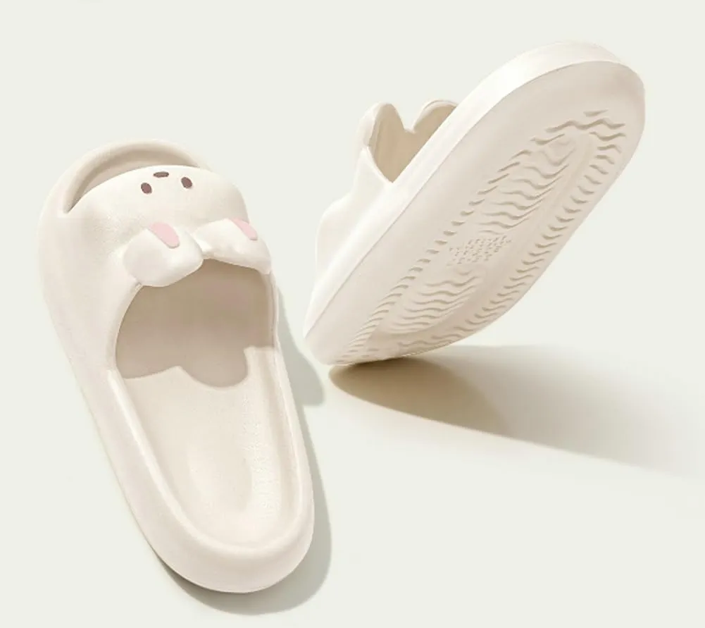 Cartoon Duck Slippers Slides for Women Men Cute Cloud Slides Slipper Unisex Animals Beach Slippers Lightweight Summer Shoes