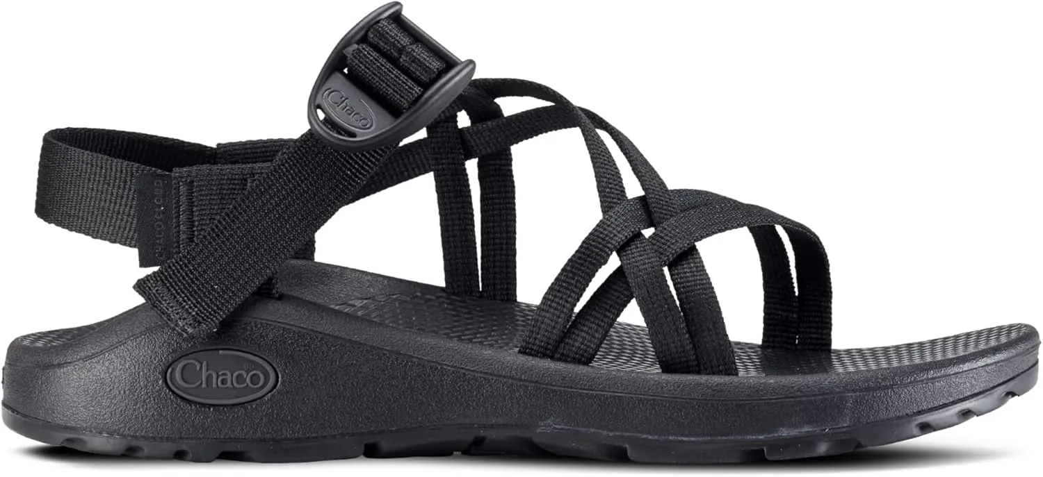 Chaco ZX/1 Dual Strap Cloud Sandal Women Solid Black