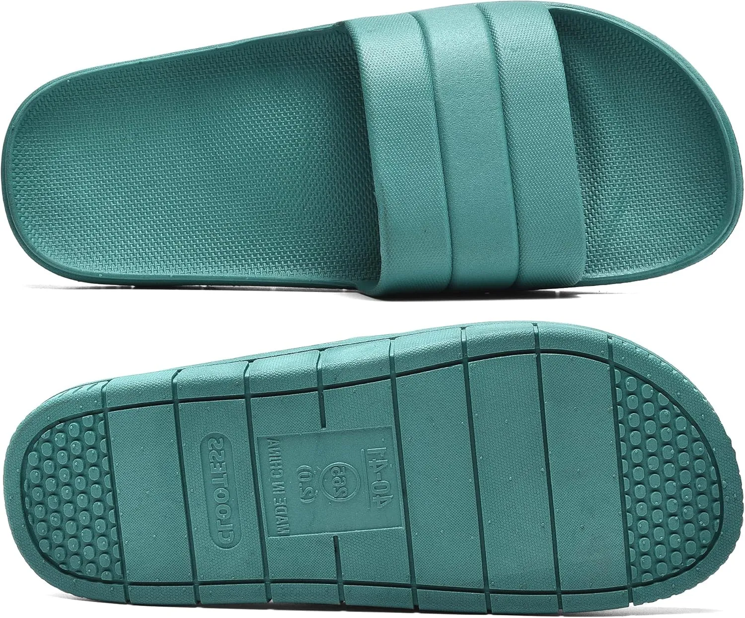 clootess Shower Slide Shoes for Men and Women Home Sandal Bath Slipper Indoor House Pool College Dorm Non-Slip