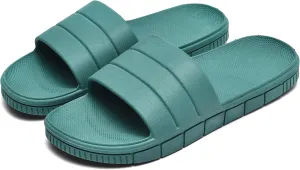 clootess Shower Slide Shoes for Men and Women Home Sandal Bath Slipper Indoor House Pool College Dorm Non-Slip