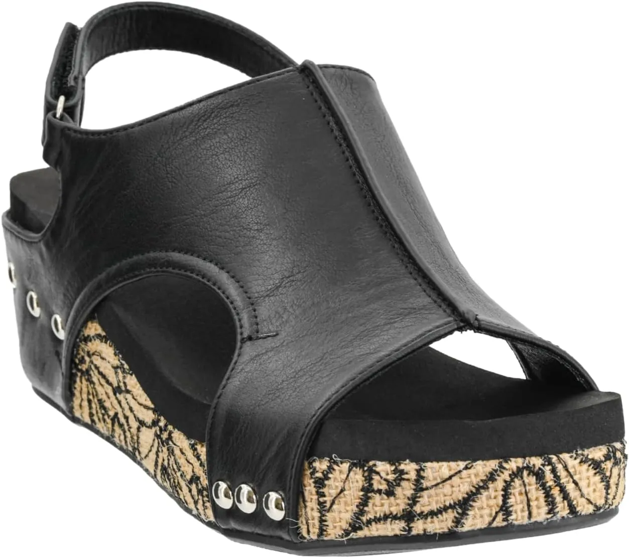 Corkys Footwear Women's Volta II Wedge Sandal - 2 Inch Cushioned Wedge, Hook & Loop Closure for Comfort & Style, Perfect for Casual & Dressy Outfits, All Day Wear