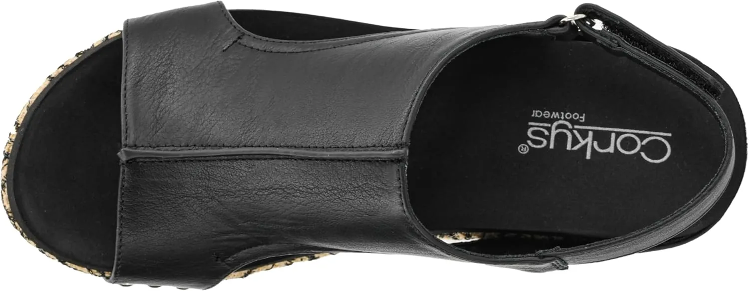 Corkys Footwear Women's Volta II Wedge Sandal - 2 Inch Cushioned Wedge, Hook & Loop Closure for Comfort & Style, Perfect for Casual & Dressy Outfits, All Day Wear