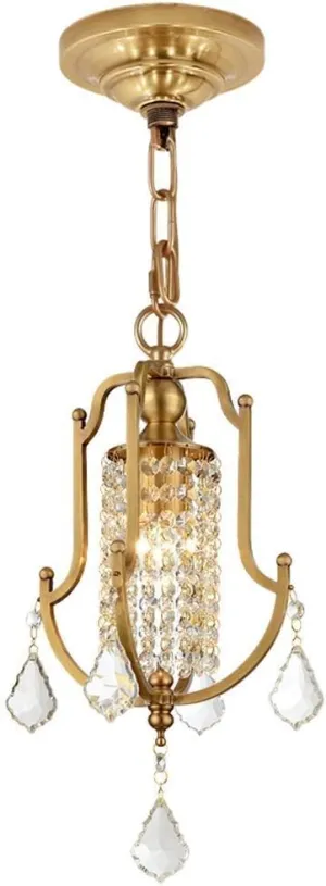 Country Chaner Pure Copper Romantic Villa Living Room Dining Room Drop Light Simple Ceiling Lamp E14 Edison Fixtures