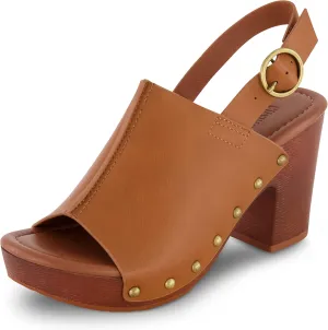 CUSHIONAIRE Women's Sisi Faux Wood Sandal  Comfort Foam & LiteSole Technology, Wide Widths Available