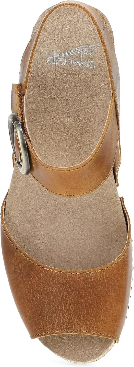 Dansko Tatiana Stylish Gladiator Sandal for Women - Luxe Leathers and a Heel for a Classy, All-Day Look - Cushioned Footbed for All-Day Comfort