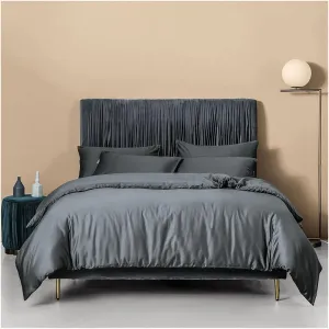 Dark Green Cotton Bedlinens Twin Queen King Size Set Flat Sheet Duvet Cover Bedding,Bedding Set(B,Twin)