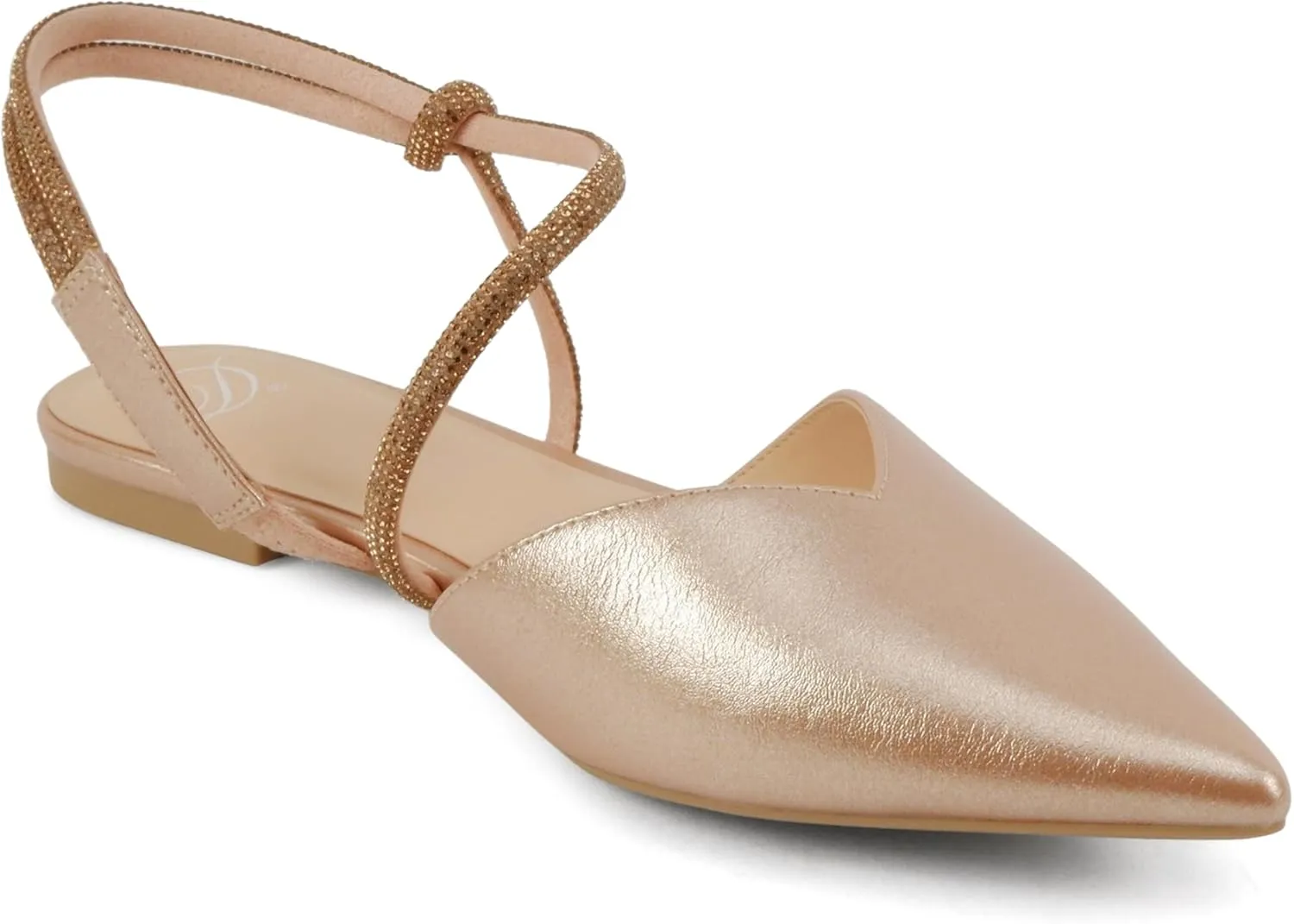 Delicious Victoria ~ Women Pointed Toe Slingback Flat Bridal Dress Pumps