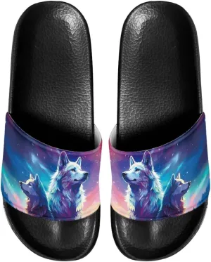 Doojoayie Open Toe Slippers for Women Non Slip Bath Slippers Casual Everyday Shoes