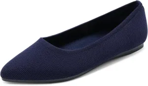 DREAM PAIRS Women's Dress Pointed Toe Flats Ballet Comfort Soft Slip On Casual Flat Shoes for Work Office Business