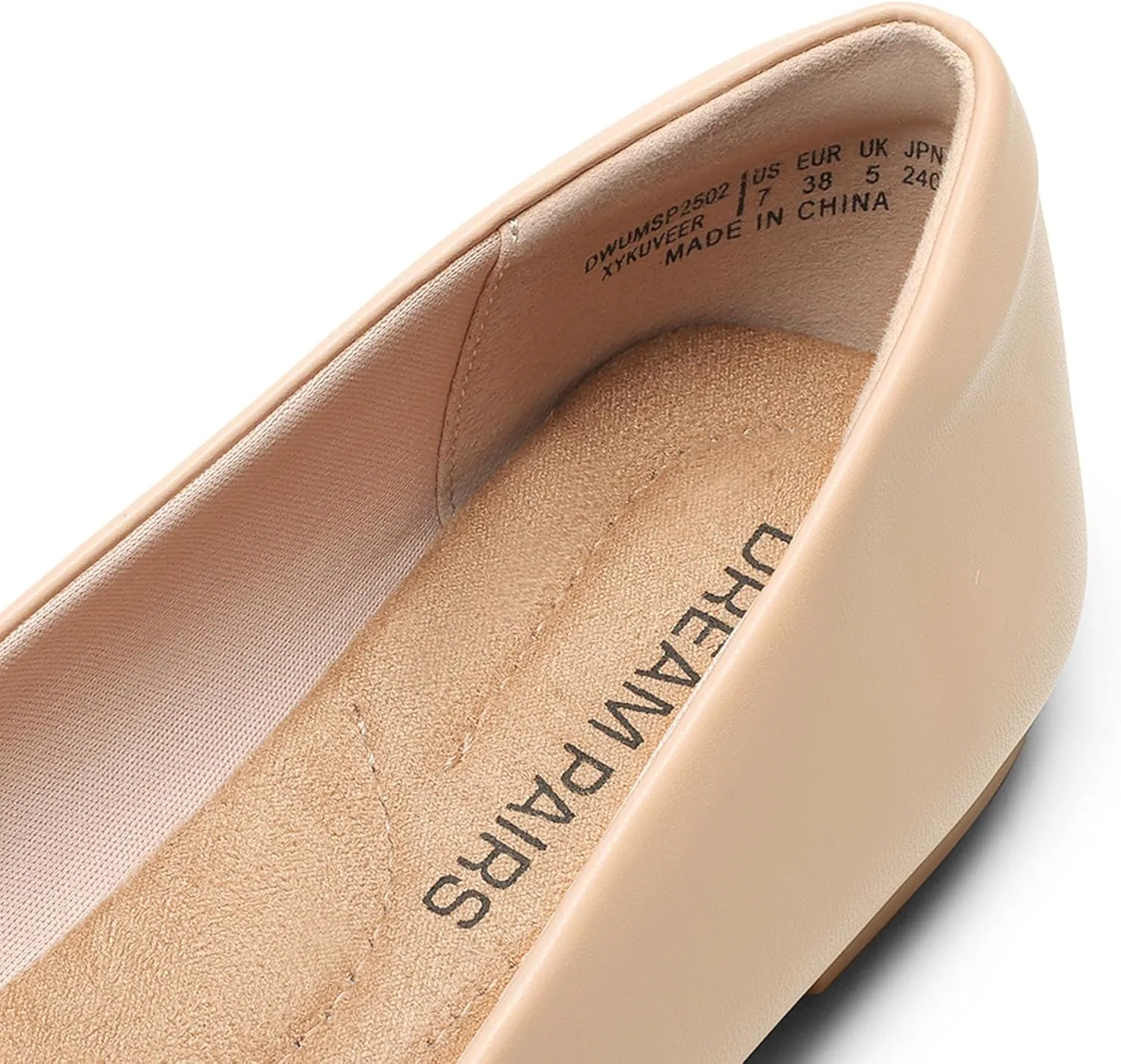 DREAM PAIRS Women's Flats, Pointed Toe Slip-On Dressy Flat Shoes, Comfortable Business Casual Dress Shoes for Office Work