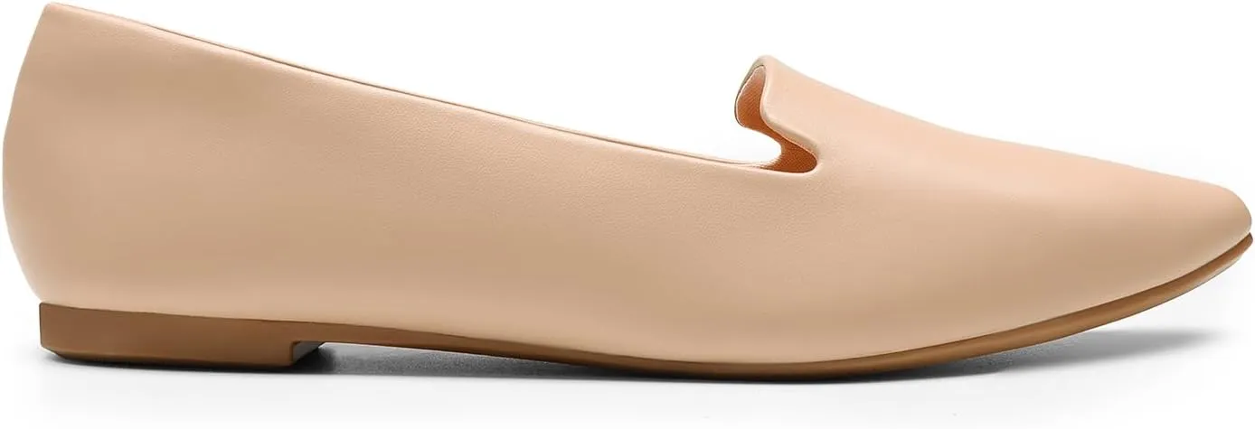 DREAM PAIRS Women's Flats, Pointed Toe Slip-On Dressy Flat Shoes, Comfortable Business Casual Dress Shoes for Office Work