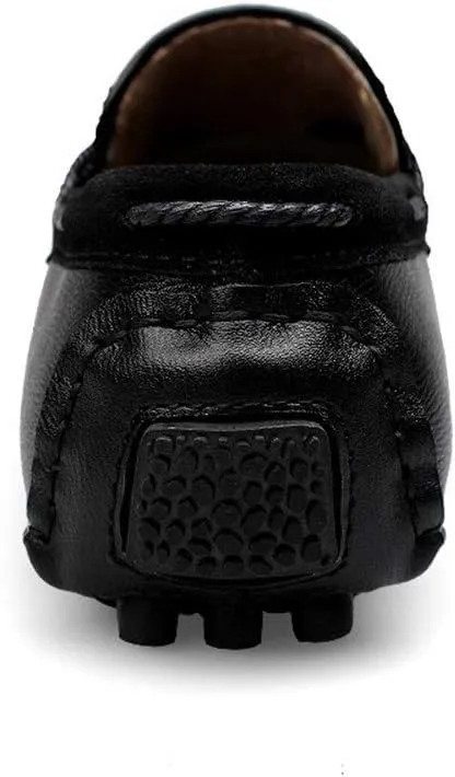 Driving Loafer for Men Boat Moccasins Slip On Style Cowhide Leather Breathable Hand-Woven Upper Bowknotdecor