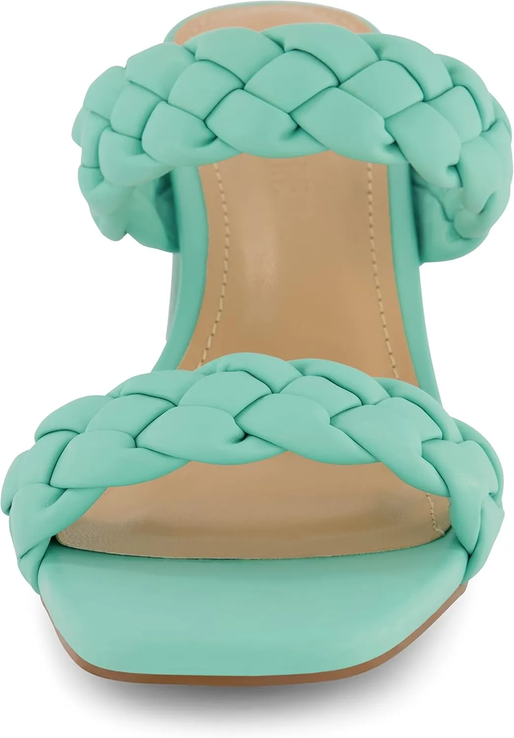 Dunes   CUSHIONAIRE Technology Women's Iris braided Heel Sandal  Memory Foam and Wide Widths Available