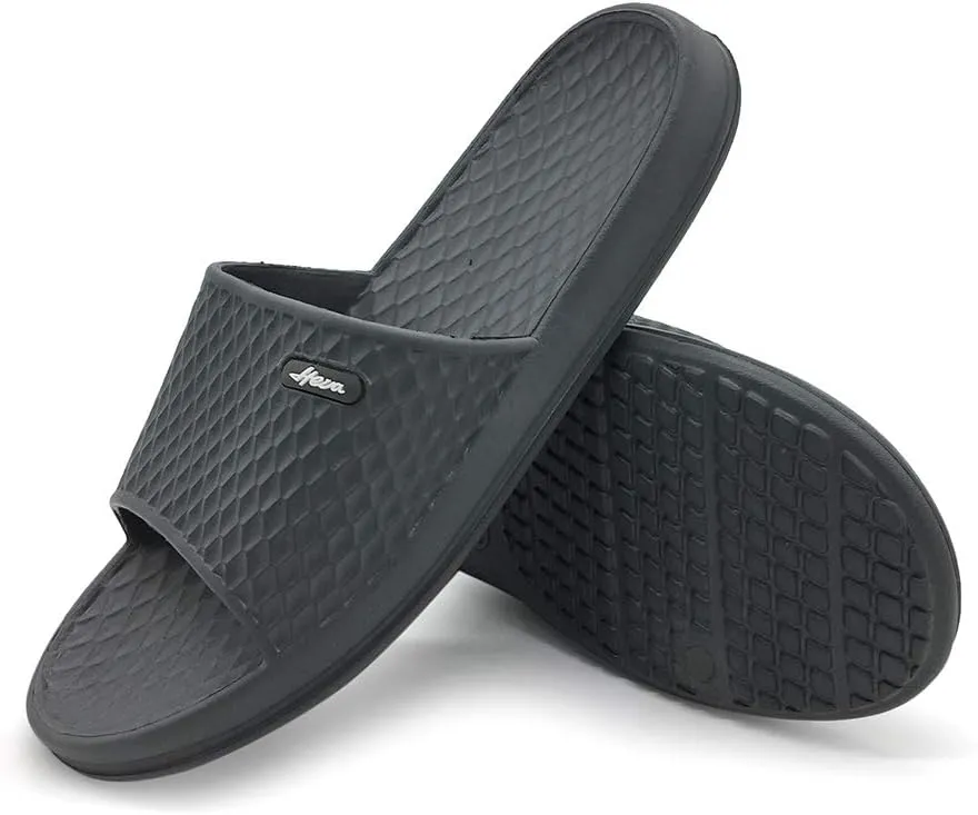 FUNKYMONKEY Mens Bathroom Shower Slippers Indoor Home Beach Non Slip Sandal