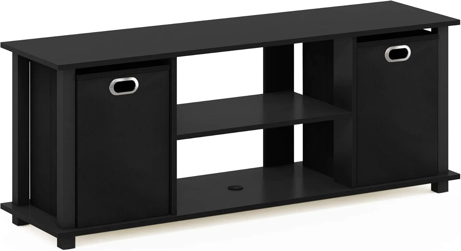 Furinno Econ Entertainment Center, Black/Black