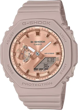 G-Shock Casio New Womens Rose Gold 2100 Series GMAS2100MD-4A