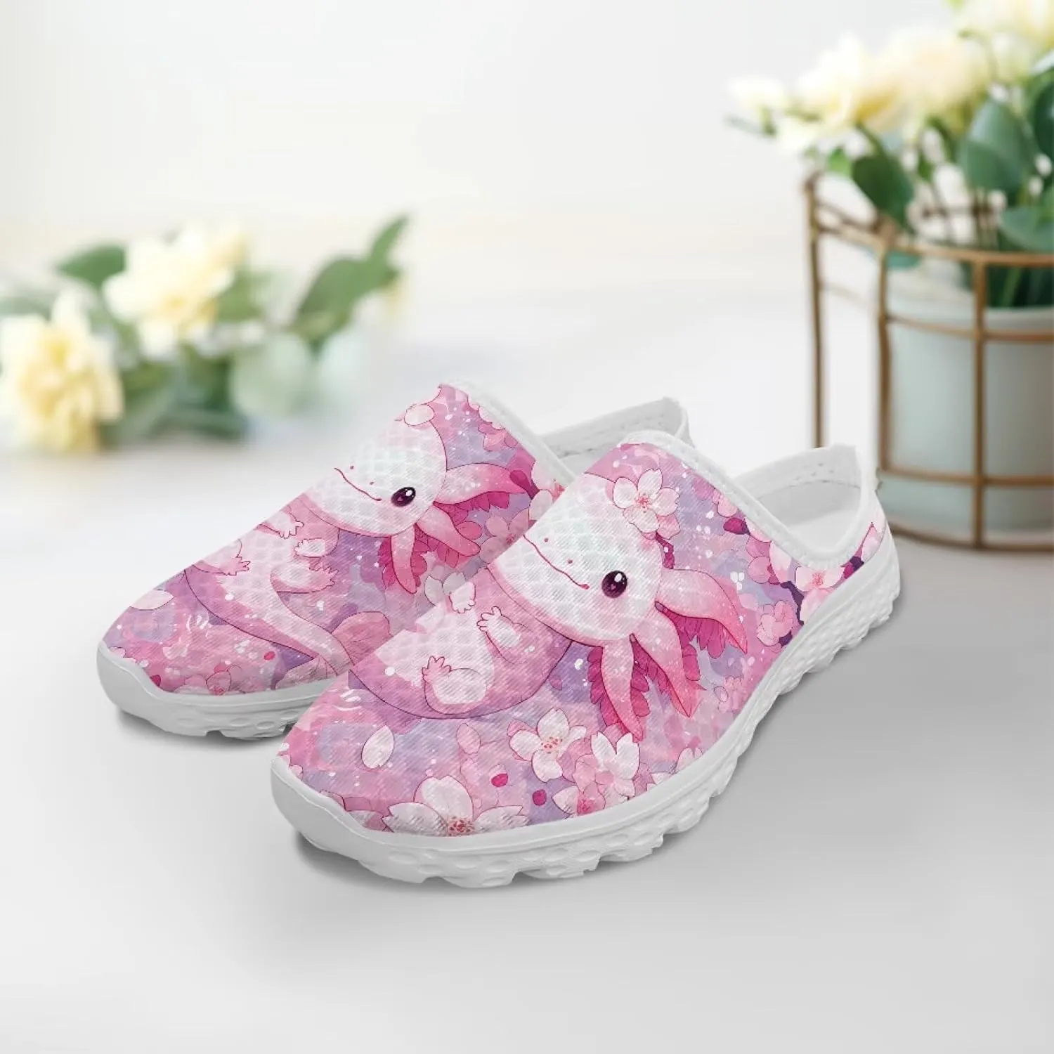 GOSTONG Mules for Women Lightweight Slip on Mule Backless Sneakers Breathable Mesh Walking Shoes for Garden Outdoors Size 6-13.5