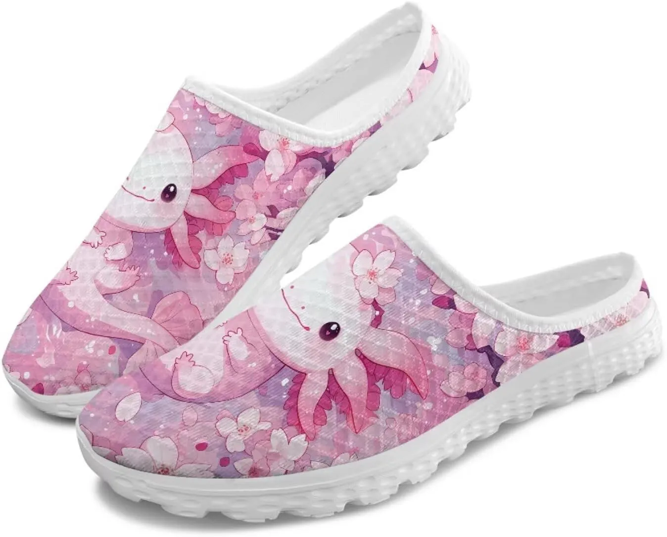GOSTONG Mules for Women Lightweight Slip on Mule Backless Sneakers Breathable Mesh Walking Shoes for Garden Outdoors Size 6-13.5