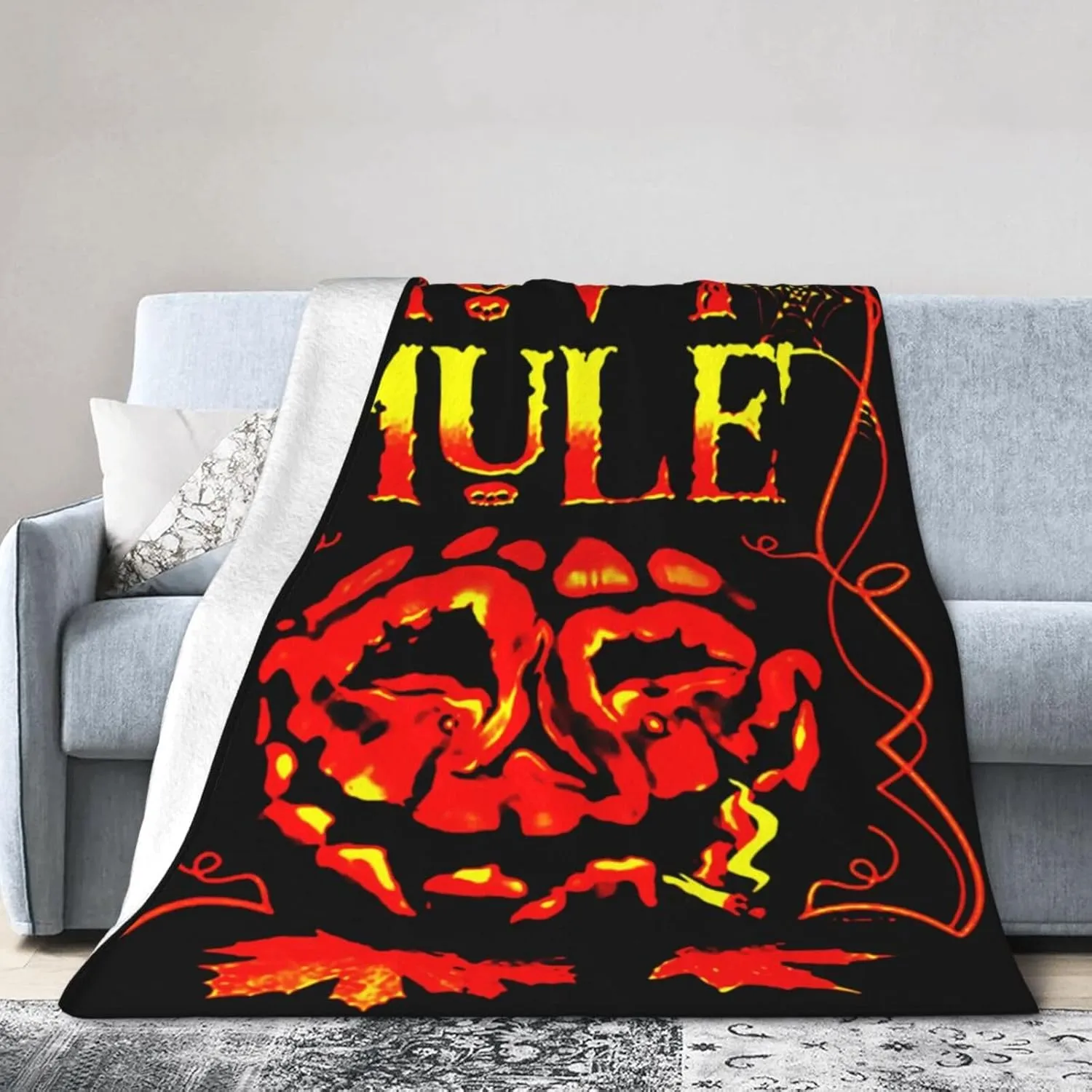 Gov't Rock Mule Band Blanket Throw Air Conditioning Blankets Lightweight Soft for Couch Bed 50"x40"