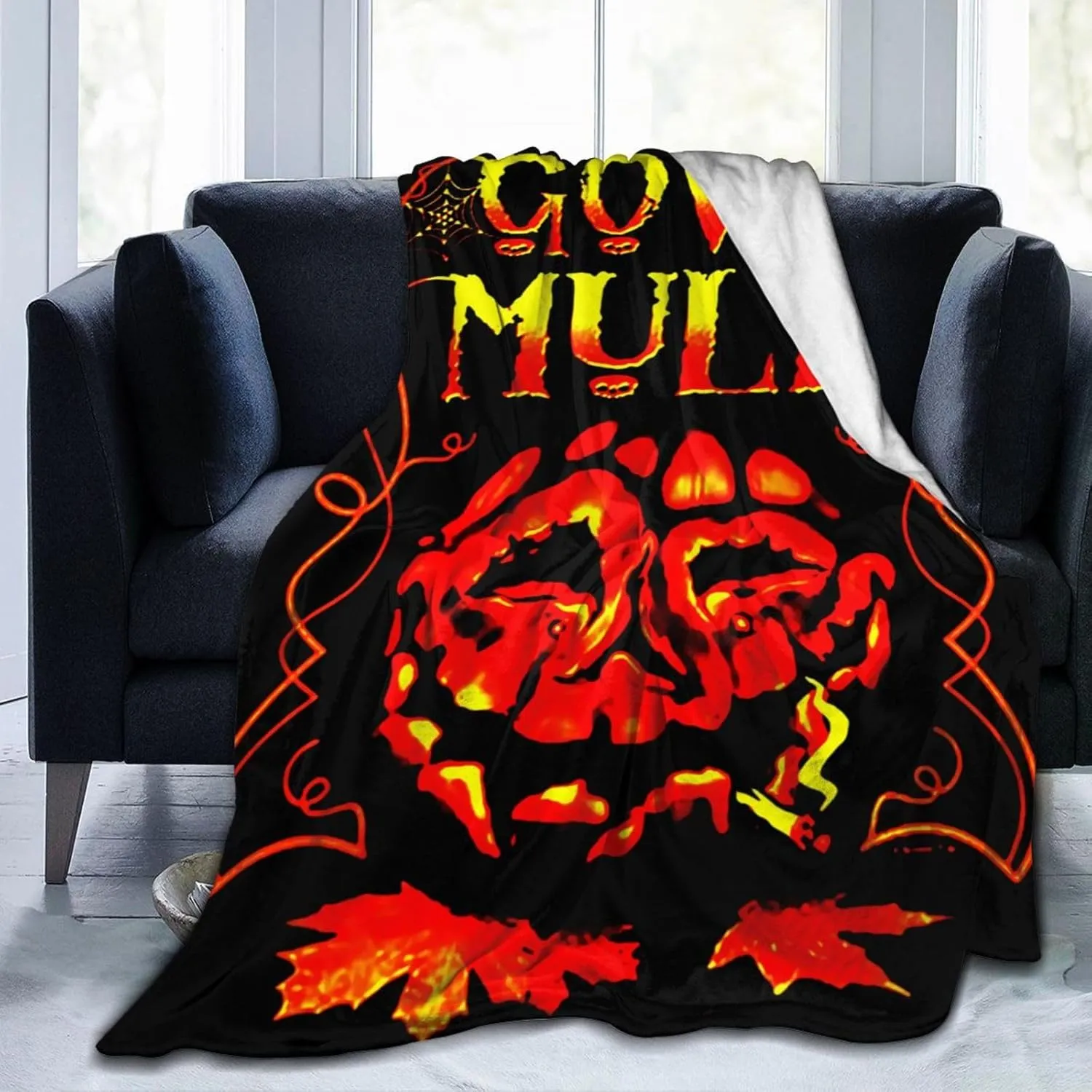 Gov't Rock Mule Band Blanket Throw Air Conditioning Blankets Lightweight Soft for Couch Bed 50"x40"
