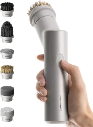 HOTO Electric Spin Scrubber, IPX7 Full Body Waterproof Dish Scrubber Brush, Cordless Bathroom Cleaning Brush, Max 22 in-lb, Power Scrubber with 9 Brush Heads for Kitchen, Sink, Bathroom, Shower, Tile