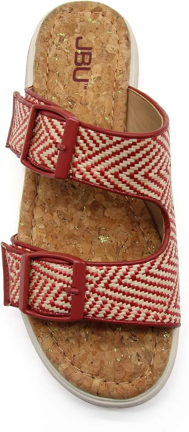 JBU Women's Fashion Wedge Sandal