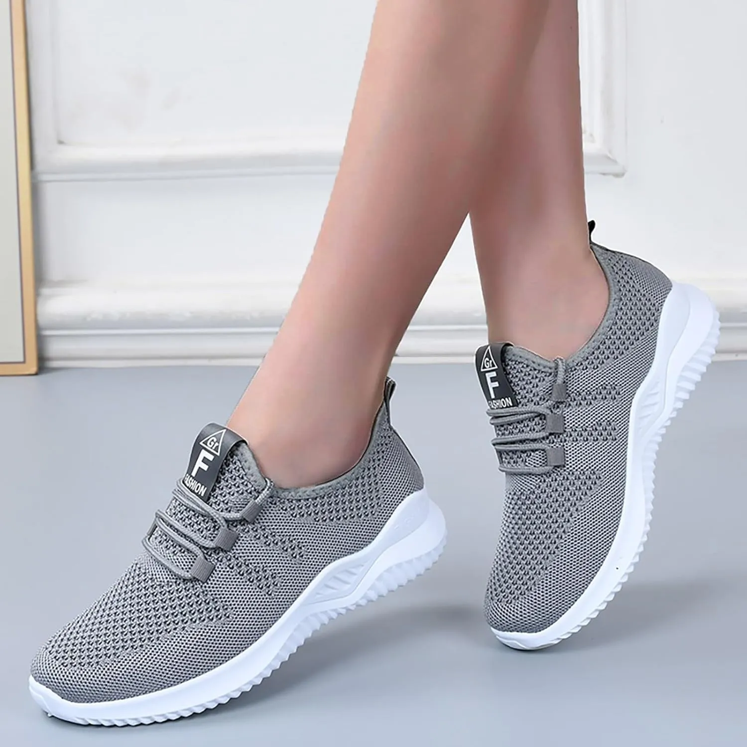 Kubbon Shoes for Women Lightweight Tennis Fashion Sneakers Slip On Casual Sneakers Sports Workout Gym Shoes Walking Running Shoe Comfortable Sneaker
