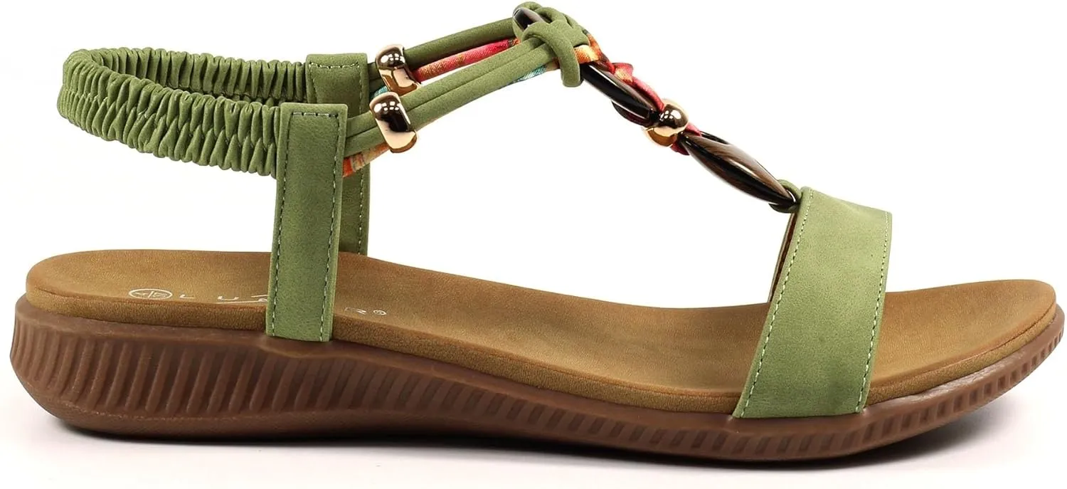 Ladies Brava Khaki Sandal
