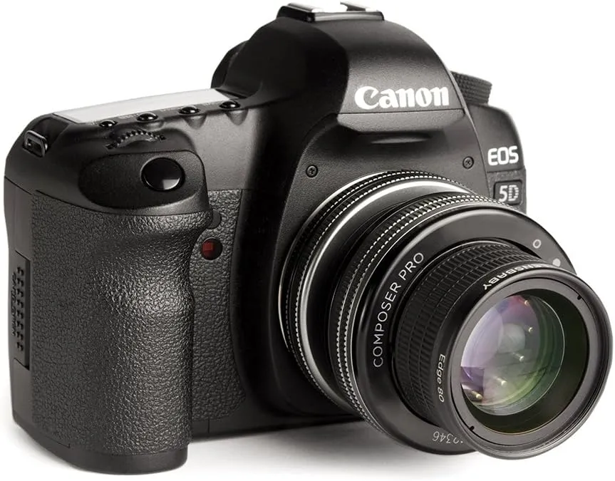 Lensbaby Quick Release LB-3U6C Composer pro II with Edge 80 Optic for Connecting Canon EF, Black