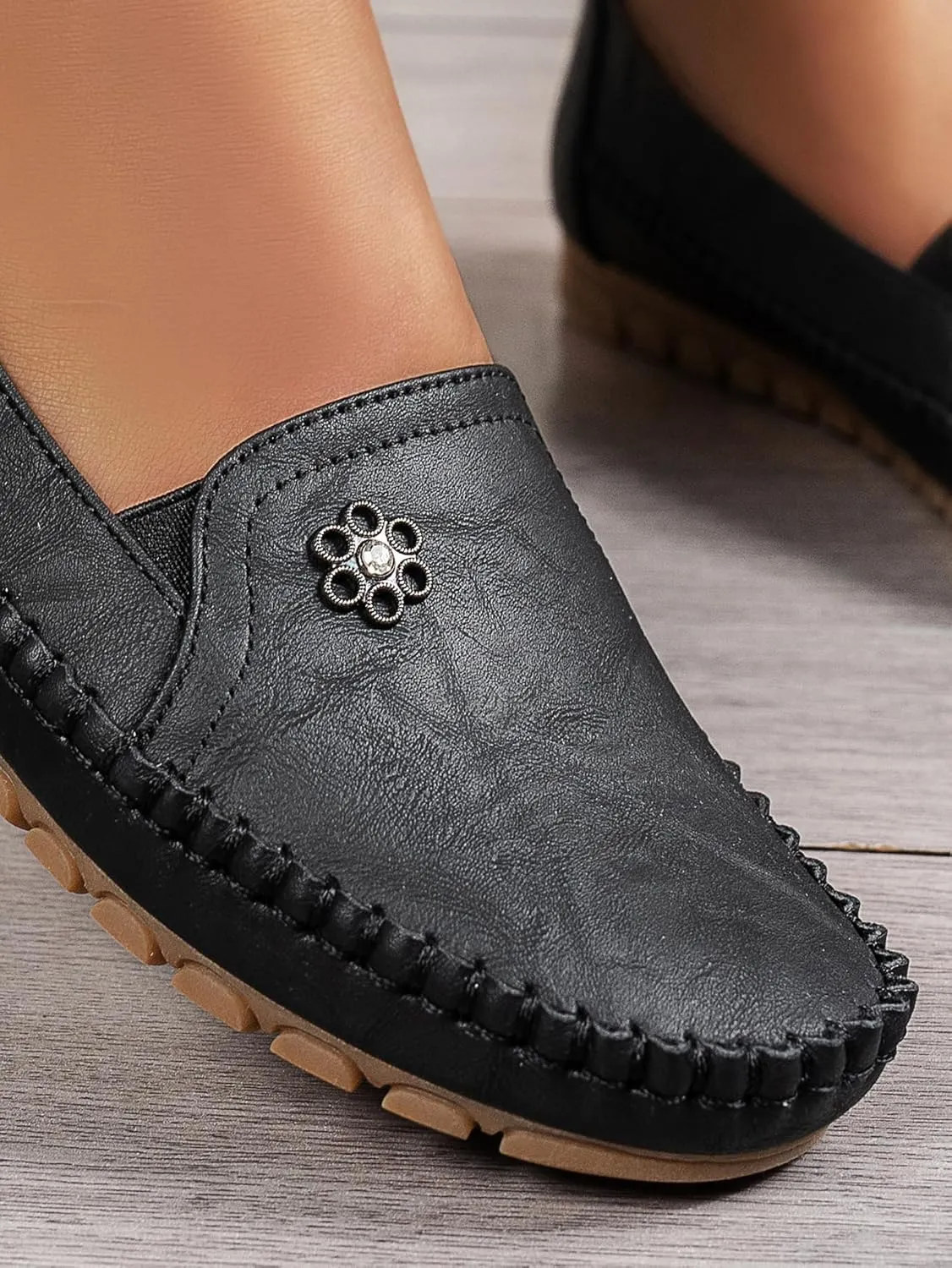 Loafers for Women Business Casual Shoes Comfortable Lightweight Penny Loafers Slip On Work Flats