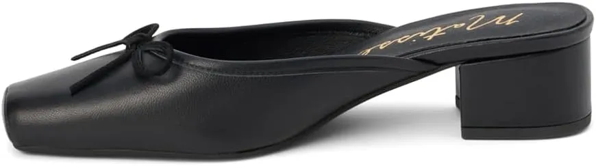 Matisse Womens Basilio Square Toe Block Mules Dress Casual Low Heel 1-2" - Black