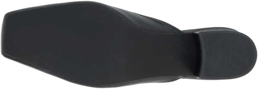 Matisse Womens Basilio Square Toe Block Mules Dress Casual Low Heel 1-2" - Black