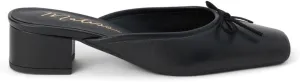 Matisse Womens Basilio Square Toe Block Mules Dress Casual Low Heel 1-2" - Black