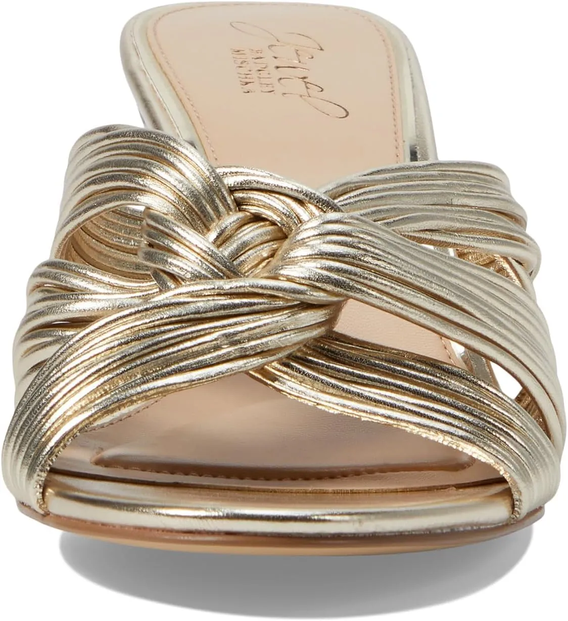 Mia Twisted Leather Mules