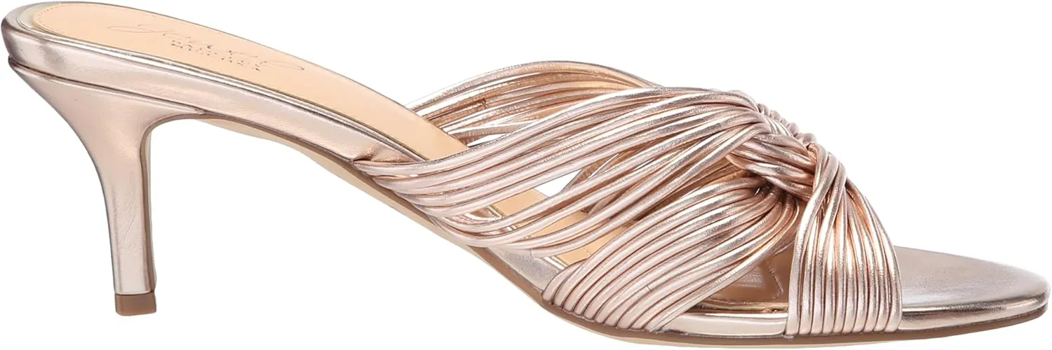 Mia Twisted Leather Mules