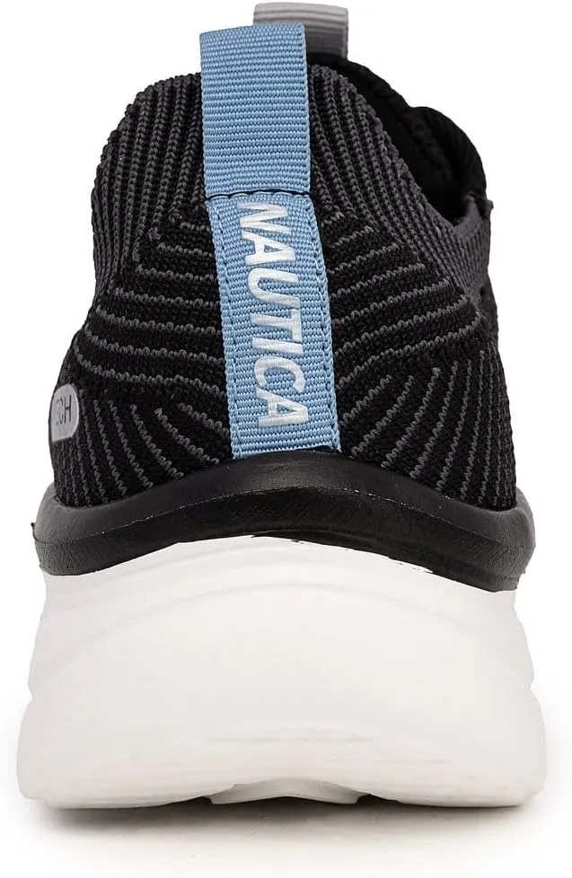 Nautica Women's Fashion Sneaker Lace-Up Running Shoe Casual Max Cushioning Walking Tennis Sneaker