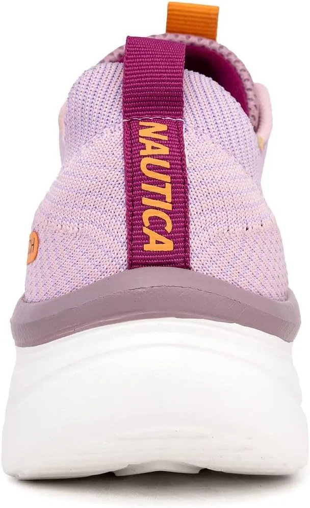 Nautica Women's Fashion Sneaker Lace-Up Running Shoe Casual Max Cushioning Walking Tennis Sneaker
