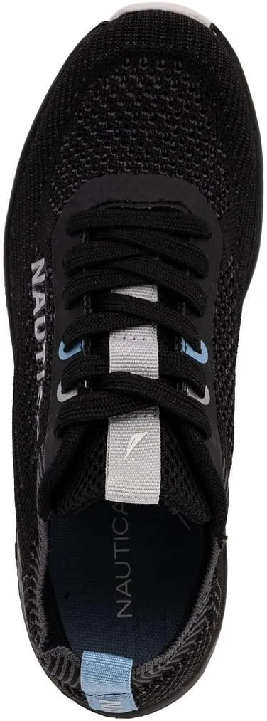 Nautica Women's Fashion Sneaker Lace-Up Running Shoe Casual Max Cushioning Walking Tennis Sneaker