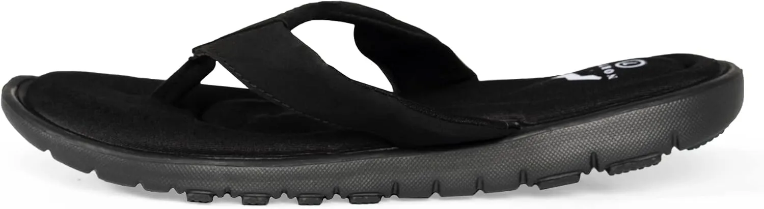 NORTY - Womens Memory Foam Footbed Sandals - Beach, Pool, Shower - Runs 1 Size Small