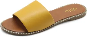 Ollio Women's Shoes Simple Comfort Slide Sandals S130