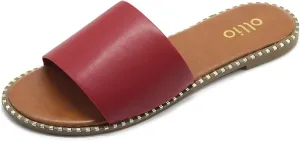 Ollio Women's Shoes Simple Comfort Slide Sandals S130