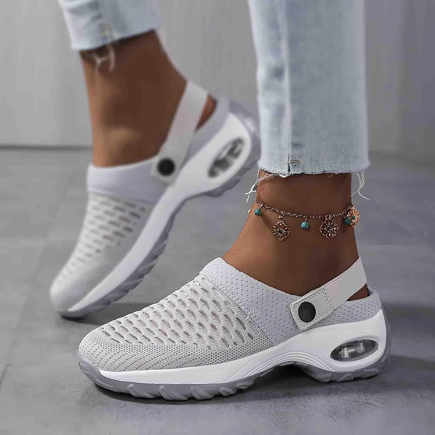 Orthopedic Clogs for Women, Wooden Shoes for Women, Air-Cushioned Wooden Shoes for Women