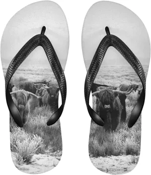 Poeticcity Flip Sandal Men Women Flip Flops for Hotel Spa Home Slippers Bedroom Travel S-XXL
