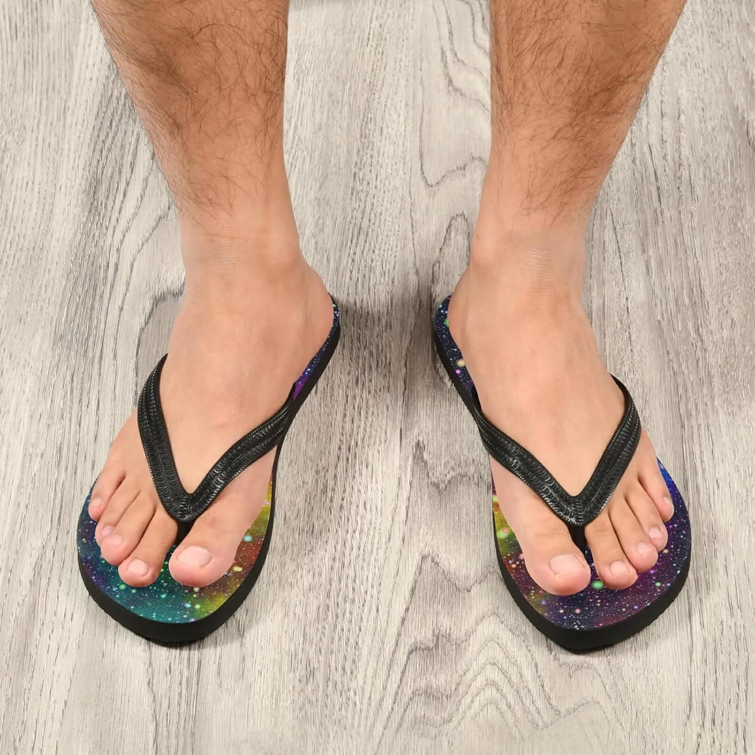 Poeticcity Flip Sandal Men Women Flip Flops for Hotel Spa Home Slippers Bedroom Travel S-XXL