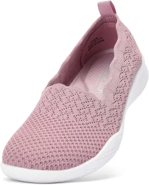 Puxowe Women's Casual Slip on Walking Shoes-Lightweight Knit Loafer