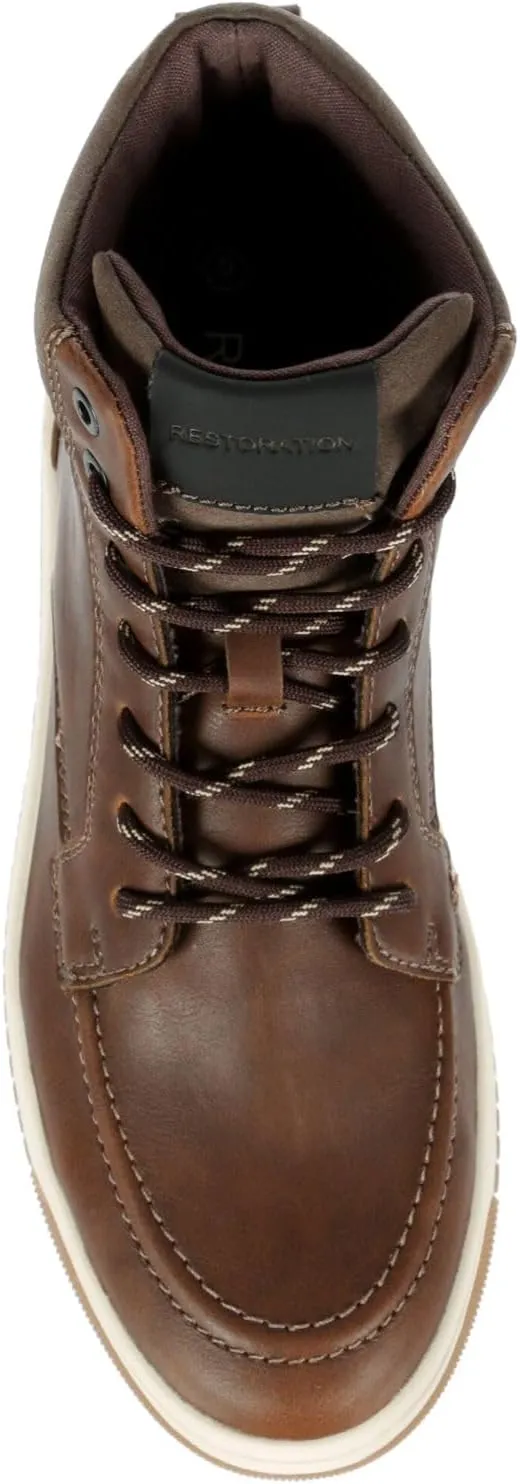 Restoration Nate - Men's Casual Slip-On Lace-Up Sneaker Boot