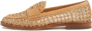 Round Toe Woven Loafers for Women Slip On Black Flat Shoes Casual Work Comfortable Shoes